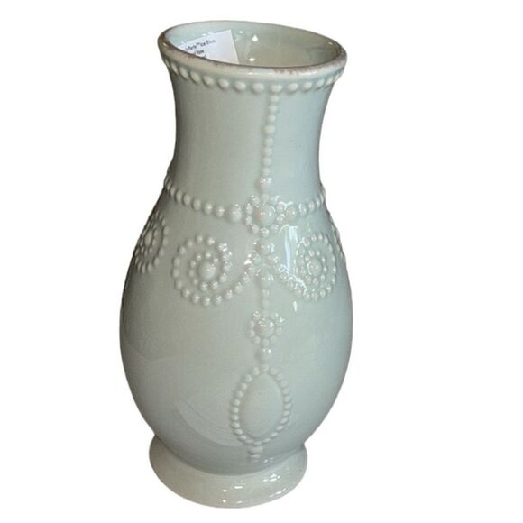 NWT Lenox French Perle Ice Blue 8 in. Fluted Vase - Picture 2 of 5